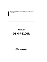 Pioneer DEH-P8100R User manual