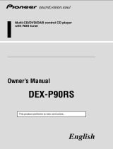 Pioneer DEX-P90RS User manual