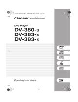 Pioneer DV-383-K User manual