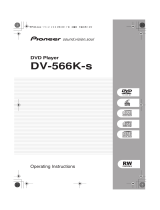 Pioneer DV-566K-s User manual