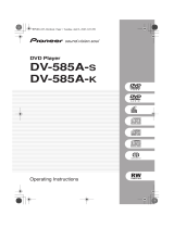 Pioneer DV-585A-k User manual