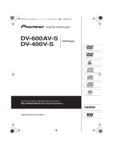 Pioneer DV-600AV-S User manual