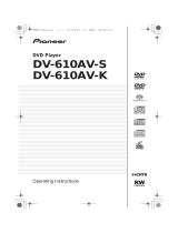 Pioneer DV-610AV-S User manual