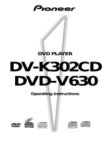 Pioneer DVD-V630 User manual