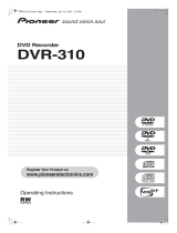 Pioneer DVR-310 User manual
