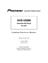 Pioneer DVD-V5000 RS-232C User manual