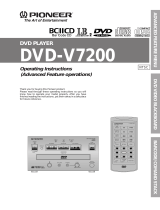 Pioneer DVD-V7200 User manual