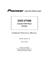 Pioneer DVD-V7400 User manual