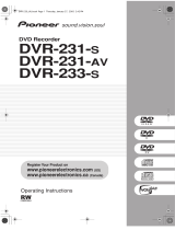 Pioneer DVR-233-S User manual