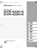 Pioneer DVR-433H-K User manual