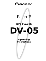 Pioneer Elite DV-05 User manual