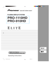 Pioneer PRO 1110HD User manual