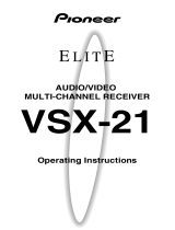 Pioneer VSX-21 User manual