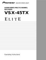 Pioneer Elite VSX-45TX User manual