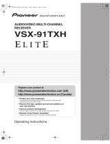 Pioneer Elite VSX-91TXH User manual