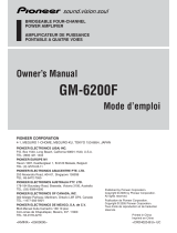 Pioneer GM-6200F User manual