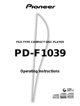 Pioneer PD-F1039 User manual