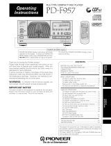 Pioneer PD-F957 User manual