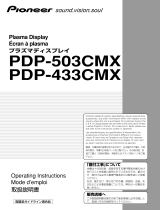 Pioneer PDP 433CMX User manual