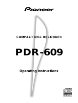 Pioneer PDR-609 User manual