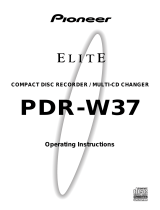 Pioneer PDR-W37 User manual