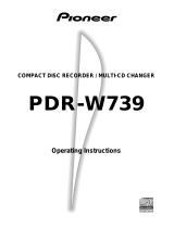 Pioneer PDRW739 User manual