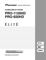 Pioneer Elite PRO-1120HD User manual