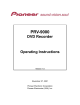 Pioneer PRV-9000 User manual