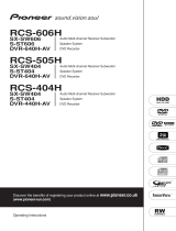 Pioneer RCS-505H User manual