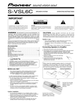 Pioneer S-VSL6C User manual