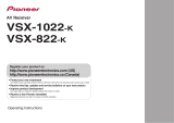 Pioneer VSX-1022-K User manual