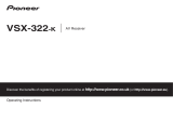 Pioneer VSX-322-K User manual