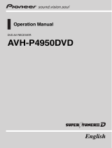 Pioneer AVH-P4950DVD User manual