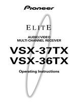 Pioneer Elite VSX-37TX User manual