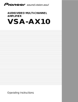 Pioneer VSA-AX10 User manual