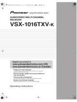 Pioneer VSX-1016TXV-K User manual