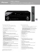 Pioneer VSX-1020-K User manual