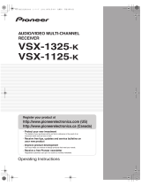 Pioneer VSX-1125-k User manual