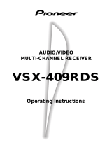 Pioneer VSX-409RDS User manual