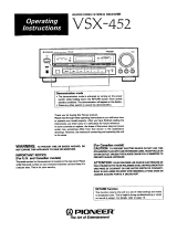 Pioneer VSX-452 User manual