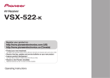 Pioneer VSX-522-K User manual