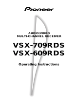 Pioneer VSX-709RDS User manual