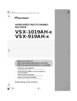 Pioneer VSX-919AH-K User manual
