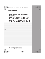 Pioneer VSX-919AH-S User manual