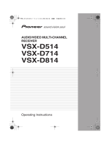 Pioneer VSX-D814 User manual