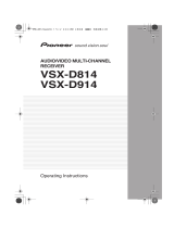 Pioneer VSX-D914 User manual