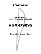 Pioneer VSX-D909S User manual