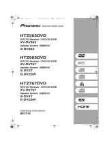 Pioneer HTZ363DVD User manual