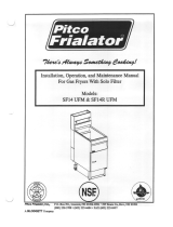 Pitco Frialator SF14 UFM User manual
