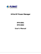 Planet 8-Port IP Power Manager IPM-8001 User manual